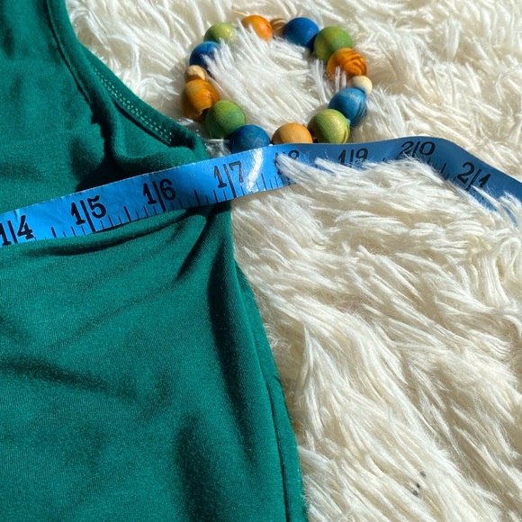 GREEN TEE SHIRT MIDI DRESS TANK SLEEVELESS …. Size Large GUC - Picture 9 of 13